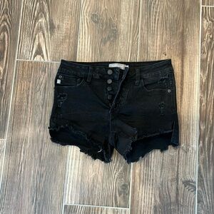 Just USA black jean shorts